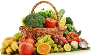 Basket of Fruits and Veggies