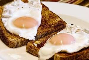 Fried Eggs Breakfast Toast